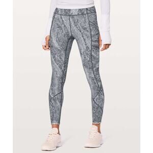 Lululemon Tight Stuff Tight II Area Ice Grey Size 4 Luxtreme Athletic Legging